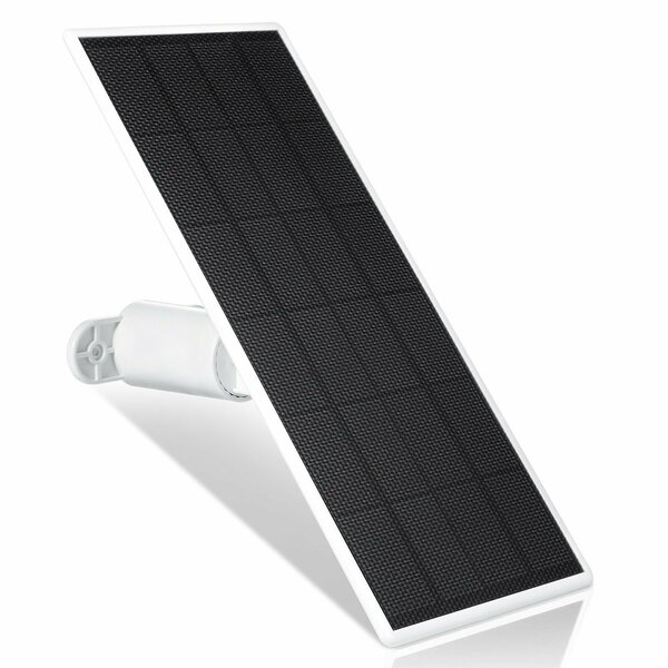 Wasserstein Solar Panel, 2.5 W, Cable Connector NestOut2SolarWhtUSA